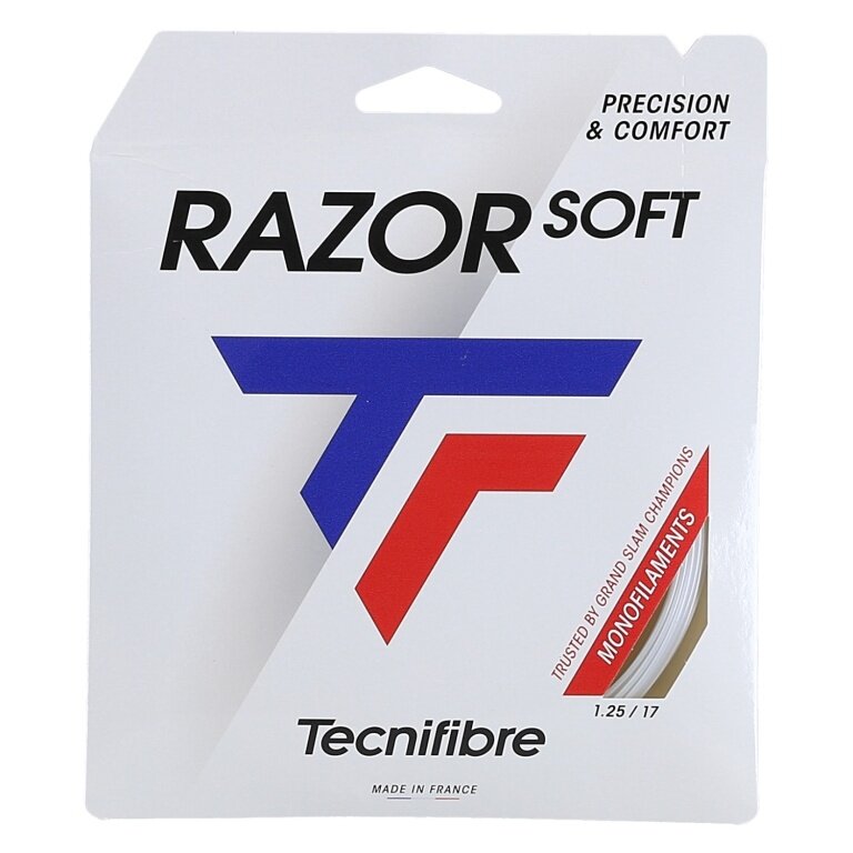 Tecnifibre Tennissaite Razor Soft (Haltbarkeit+Allround) weiss 12m Set