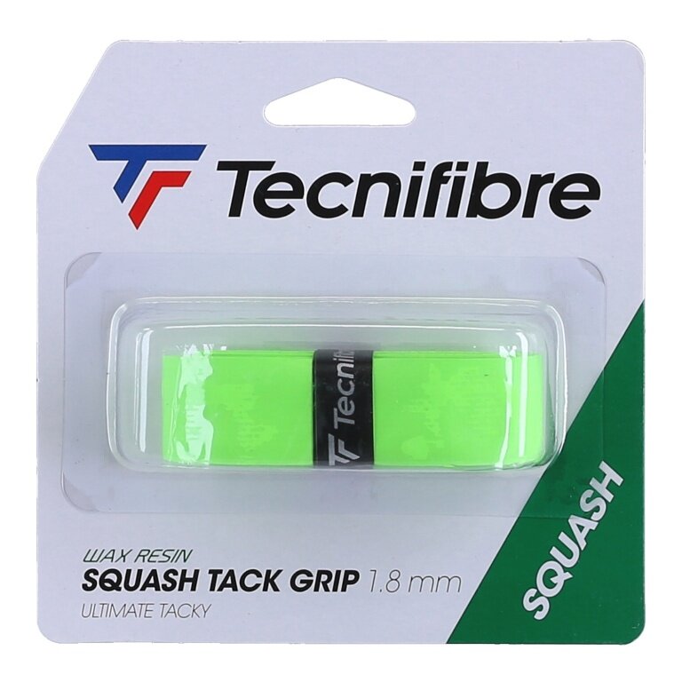 Tecnifibre Squash Tacky Grip Basisband (klebriger Griff mit Wachsharz) grün - 1 Stück