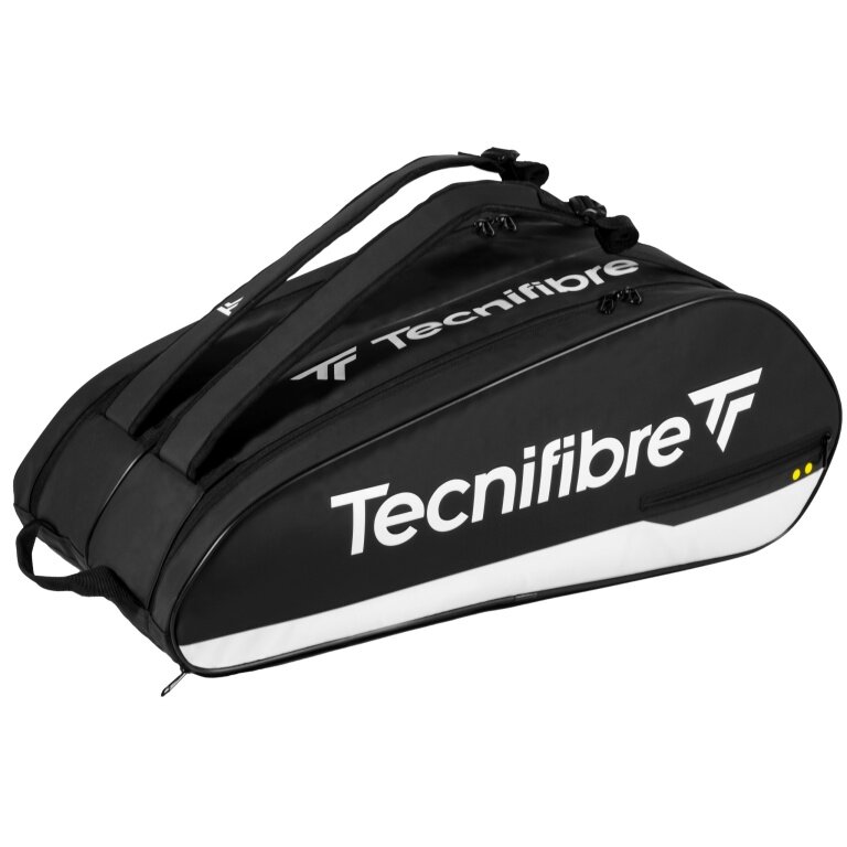 Tecnifibre Squash-Racketbag Tour Endurance Neo (Schlägertasche, 2 Hauptfächer, Schuhfach) 2026 schwarz 12er
