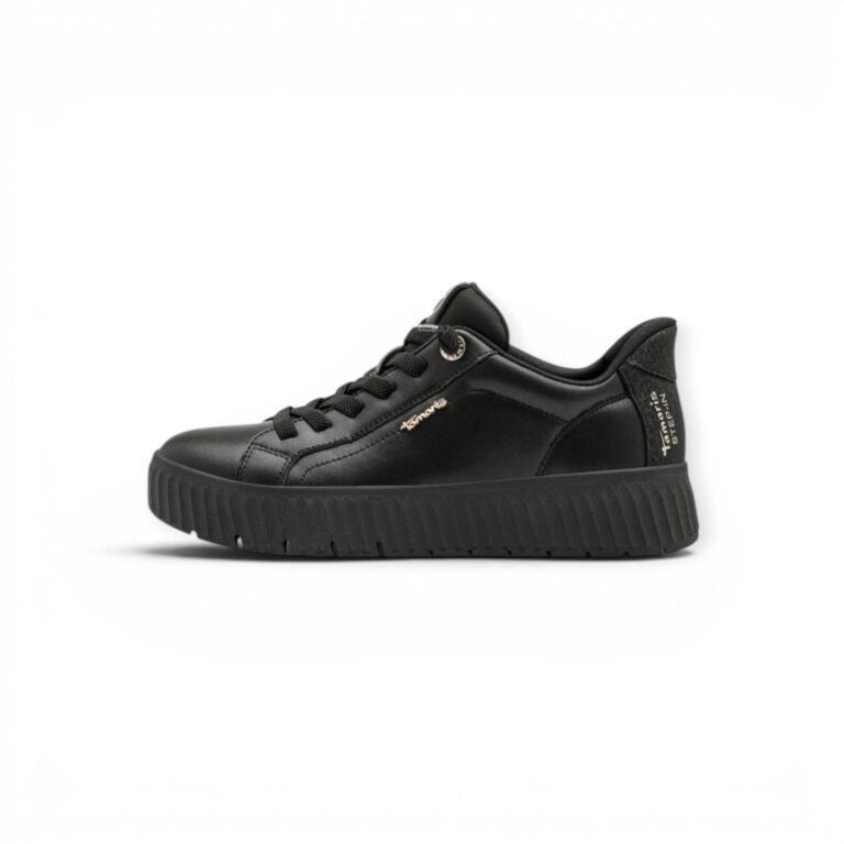 Tamaris Wide Fit Sneaker (Leder/Textil/Synthetik) 8-83720-45 schwarz Damen