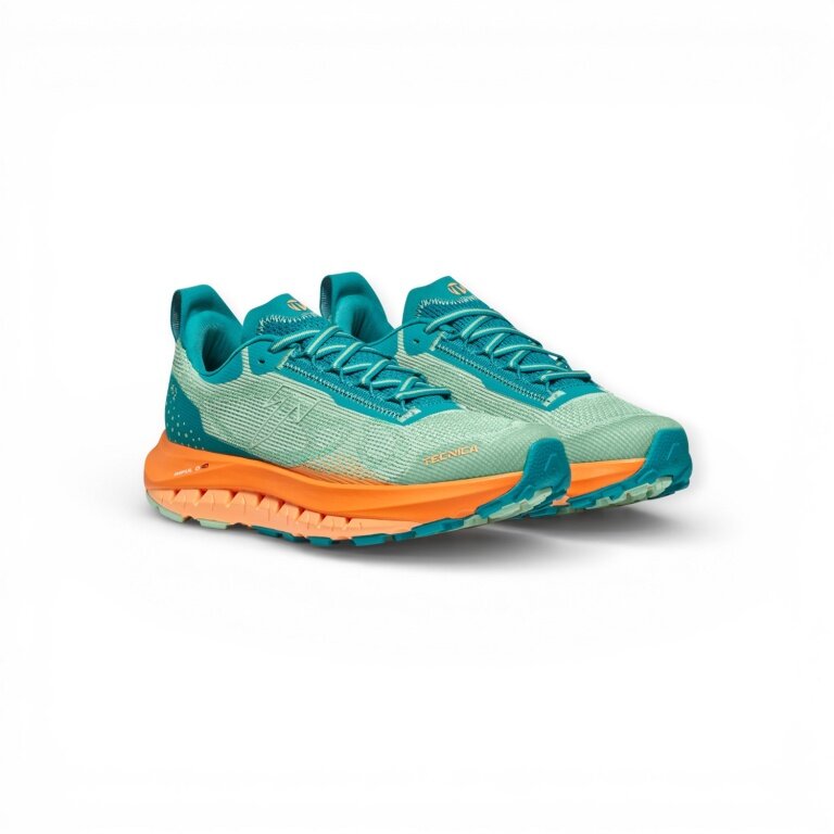 Tecnica Trail-Laufschuhe Pyrox Hybrid (atmungsaktiv) 2026 aqua/teal/orange Damen