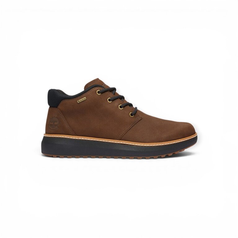 Timberland Alltag-Travelschuhe Hudson Road MID Chukka Boot GTX (Premium Leder, wasserdicht) dunkelbraun Herren