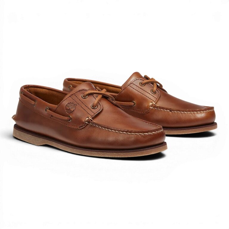 Timberland Bootsschuhe Classic 2-Eye Boat (Premium Leder) sahara braun Herren