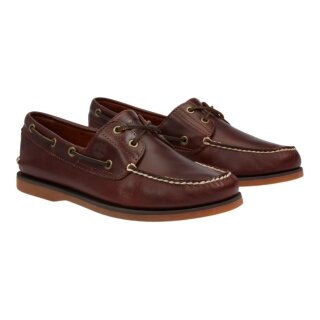 Timberland Bootsschuhe Classic 2-Eye Boat (Premium Leder) dunkelbraun Herren
