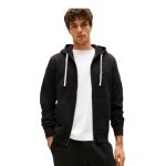 Tommy Hilfiger Kapuzenpullover Full Zip Fleece-Hoodie (Baumwollmix) schwarz Herren