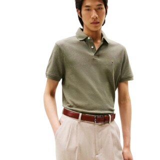 Tommy Hilfiger Freizeit-Polo 1985 Regular Fit Pique (Baumwolle) olivegrün Herren