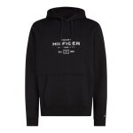 Tommy Hilfiger Kapuzenpullover Oval Graphic Hoodie (Baumwollmix) schwarz Herren