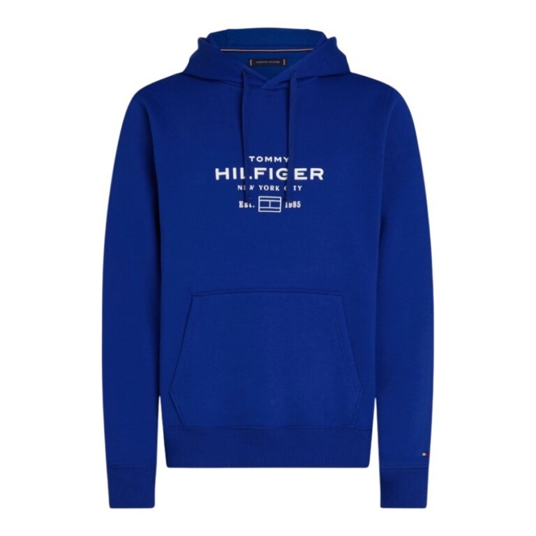 Tommy Hilfiger Kapuzenpullover Oval Graphic Hoodie (Baumwollmix) royalblau Herren