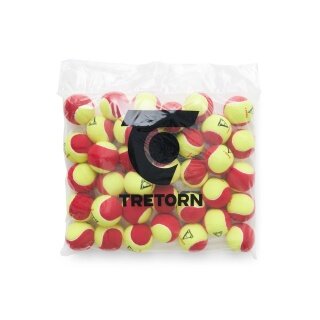 Tretorn Methodikbälle Stage 3 Academy Red Felt rot/gelb 36er Polybag