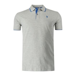 U.S. Polo Assn. Freizeit-Polo US16300 (Baumwolle) grau Herren
