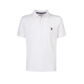 U.S. Polo Assn. Freizeit-Polo US16147 (Baumwolle) weiss Herren
