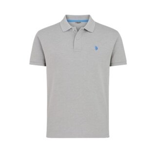 U.S. Polo Assn. Freizeit-Polo US16147 (Baumwolle) grau Herren