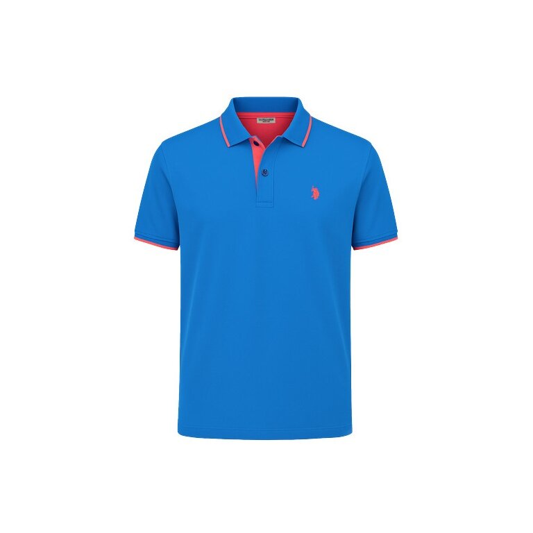 U.S. Polo Assn. Freizeit-Polo US16300 (Baumwolle) blau Herren
