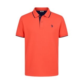 U.S. Polo Assn. Freizeit-Polo US16300 (Baumwolle) coralorange Herren