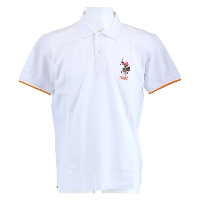 U.S. Polo Assn. Freizeit-Polo US16736 (100% Baumwolle) weiss Herren