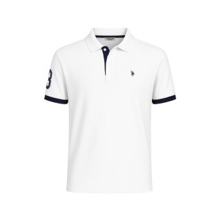 U.S. Polo Assn. Freizeit-Polo US16927 (100% Baumwolle) weiss Herren