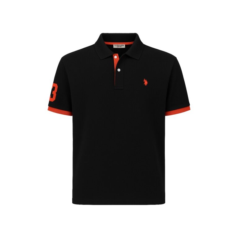 U.S. Polo Assn. Freizeit-Polo US16927 (100% Baumwolle) schwarz Herren