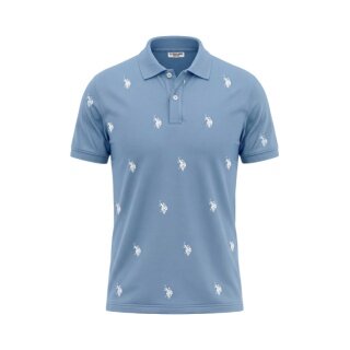 U.S. Polo Assn. Freizeit-Polo US16960 (Baumwolle) hellblau Herren