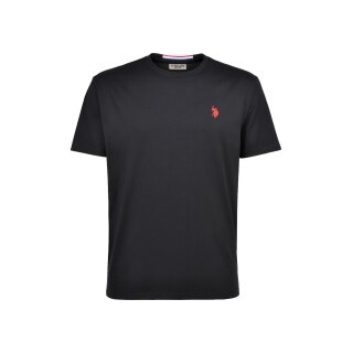 U.S. Polo Assn. Freizeit-Tshirt US16025 (Baumwolle) schwarz Herren