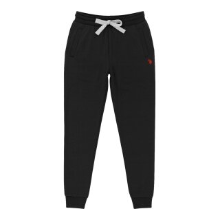 U.S. Polo Assn. Jogginghose Sweatpant (Baumwolle-Mischung) lang schwarz Herren