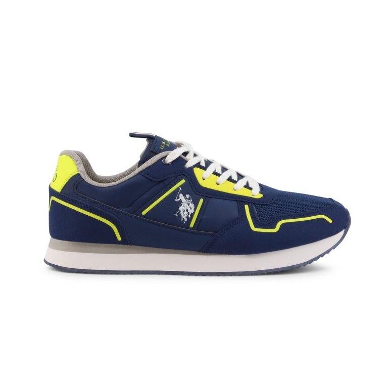 U.S. Polo Assn. Sneaker NOBIL004M-BLU blau/gelb Herren