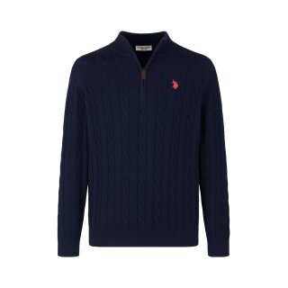 U.S. Polo Assn. Pullover Half Zip US16860 (100% Baumwolle) navyblau Herren