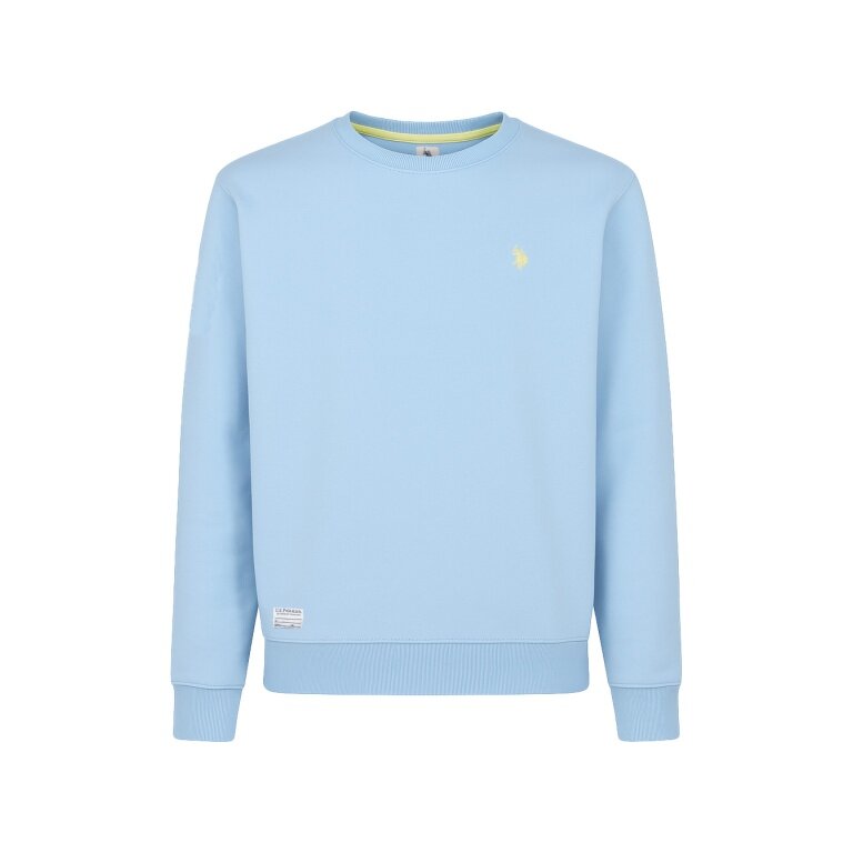 U.S. Polo Assn. Sweatshirt Garment Dyed (100% Baumwolle) hellblau Herren