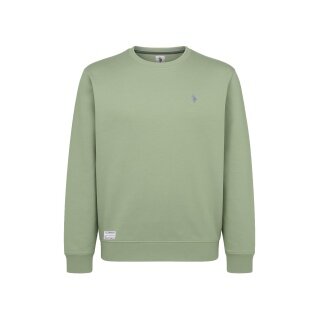 U.S. Polo Assn. Sweatshirt Garment Dyed (100% Baumwolle) salbeigrün Herren