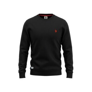 U.S. Polo Assn. Sweatshirt US16956 (100% Baumwolle) schwarz Herren
