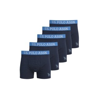 U.S. Polo Assn. Unterwäsche Boxershorts US16133 (Baumwolle) navyblau Herren - 5 Stück