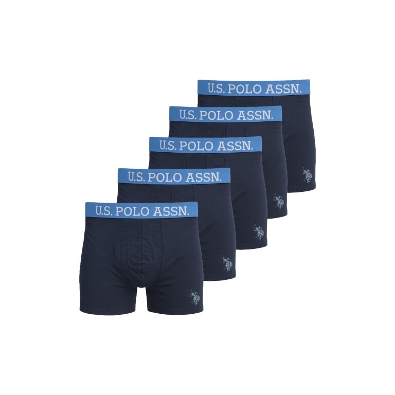 U.S. Polo Assn. Unterwäsche Boxershorts US16133 (Baumwolle) navyblau Herren - 5 Stück