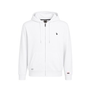 U.S. Polo Assn. Kapuzenpullover Sweat Hoodie (100% Baumwolle) weiss Herren