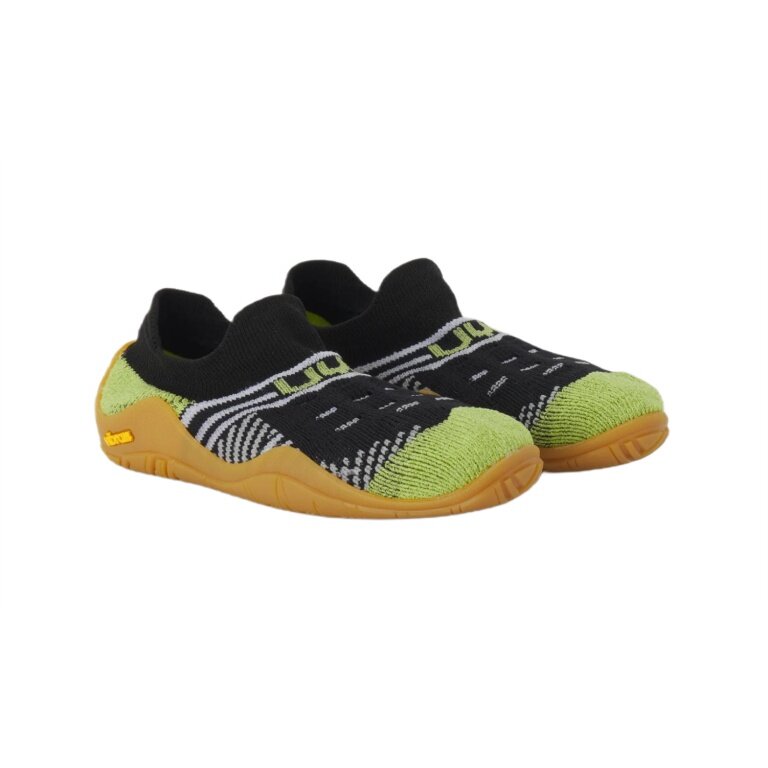 UYN Barfussschuhe Beemotion schwarz/lime Kinder
