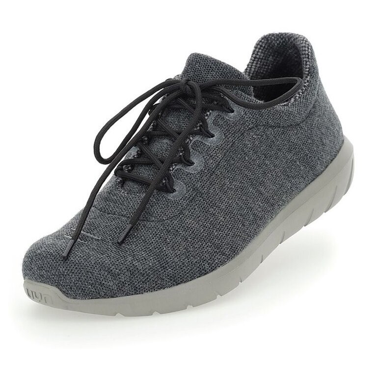 UYN Sneaker-Laufschuhe Living Cloud (Merinowolle, leicht und flexibel) darkgraumelange Herren