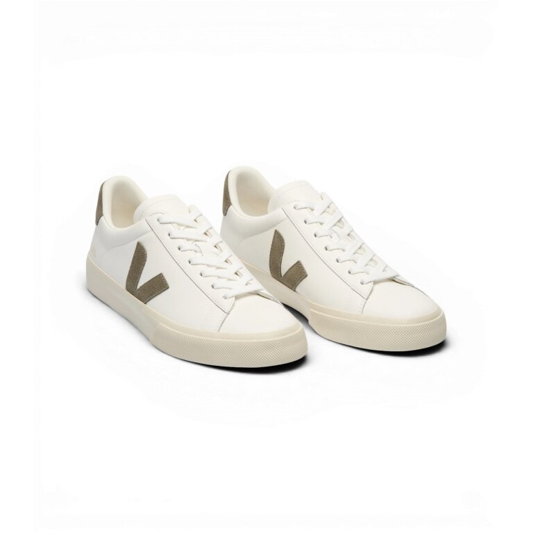 Veja Sneaker Campo (Leder) weiss/khaki