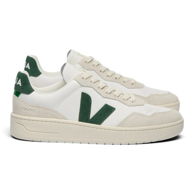 Veja Sneaker V-90 (Leder) weiss/grün