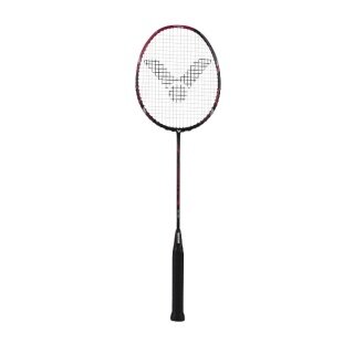 Victor Badmintonschläger Ultramate 8 (kopflastig, mittel) schwarz/violett - besaitet -
