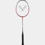 Victor Badmintonschläger Auraspeed Light Fighter 40 D - rot - besaitet -