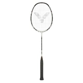 Victor Badmintonschläger TK-Light Fighter 90C (kopflastig/mittel) weiss/schwarz/grau - besaitet -