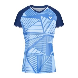 Victor Sport-Shirt T-64100 B (100% Polyester) blau Damen