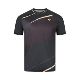 Victor Sport-Tshirt T-63102 C (100% Polyester) schwarz Jungen