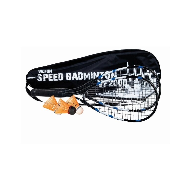 Victor VICFUN Speed-Badminton VF-2000 (2xSchläger, 3xBälle, 1xTasche)