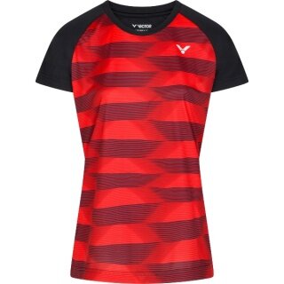 Victor Sport-Shirt T-34102 CD Team Series schwarz/rot Damen
