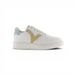 victoria Sneaker Madrid (Lederoptik) - weiss/gelb