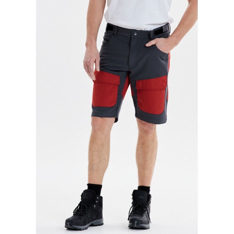 Whistler Trekking-Wanderhose Eric Short (atmungsaktiv) kurz grau/rot Herren