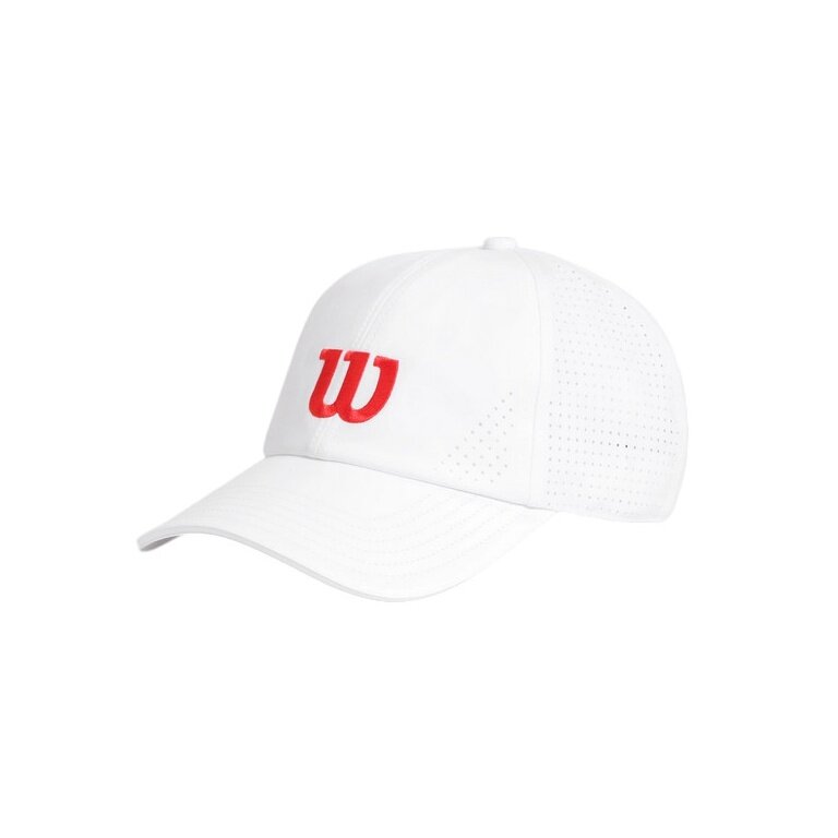 Wilson Basecap Active Perforated Classic (Tenniskappe) weiss - 1 Stück