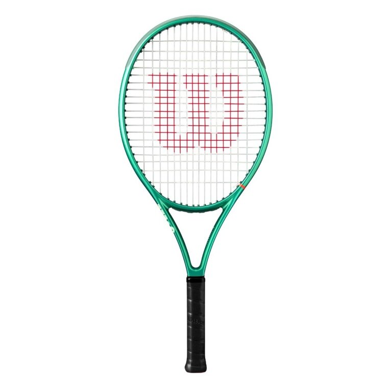 Wilson Kinder-Tennisschläger Blade V10 25in (9-12 Jahre) grün - besaitet -