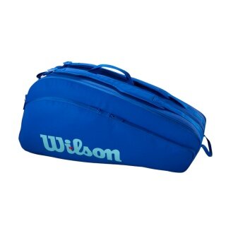 Wilson Racketbag Ultra V5 Tour (Schlägertasche, 2 Hauptfächer, Schuhfach) 2025 elektrikblau 12er