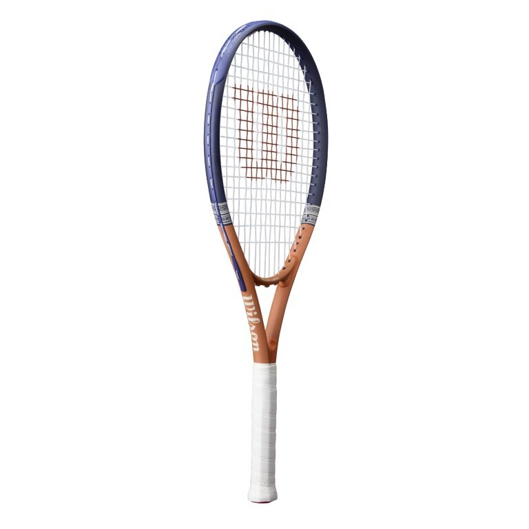 Wilson Tennisschläger Roland Garros Elite 113in/275g/Freizeit 2026 navyblau/braun - besaitet -