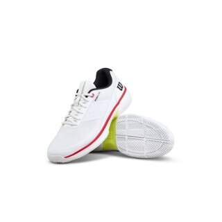 Wilson Tennisschuhe Rush Lite 5.0 Clay/Sandplatz weiss/schwarz/rot Herren
